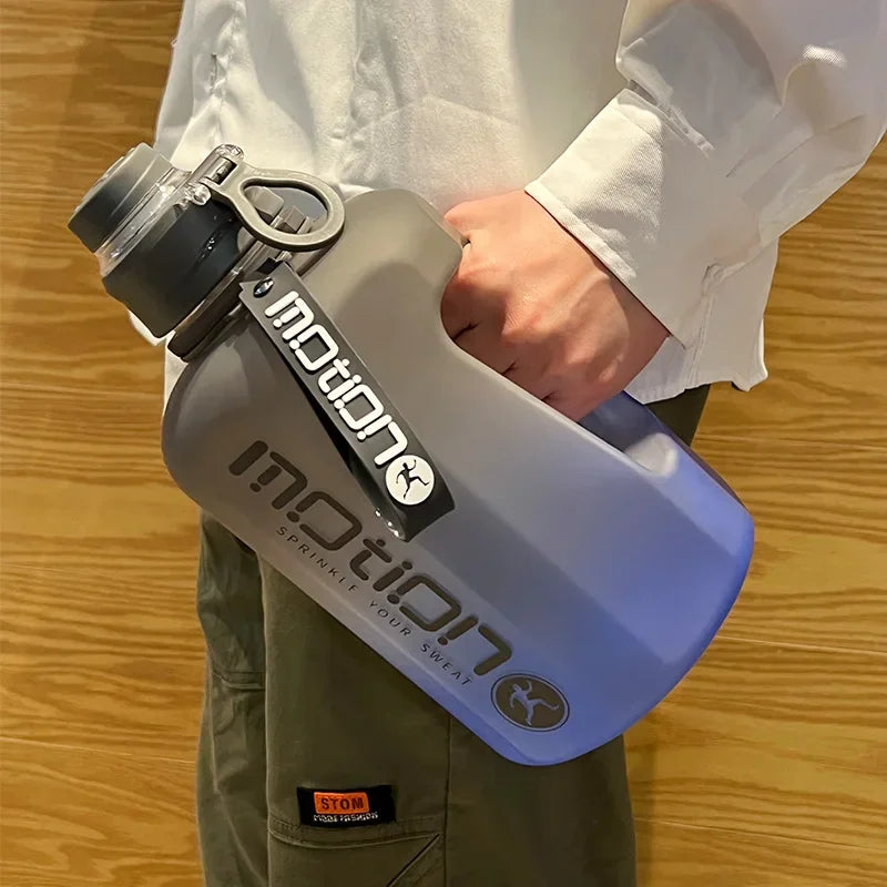 2 Liter Sports Water Bottle |  Scale & Straw