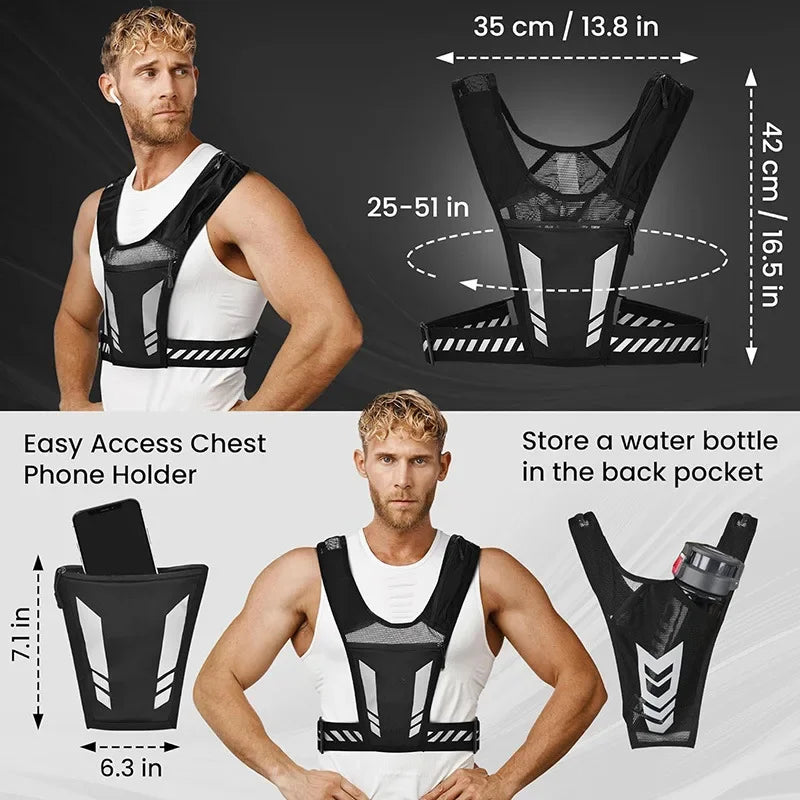 Reflective Running Vest | Lightweight Backpack
