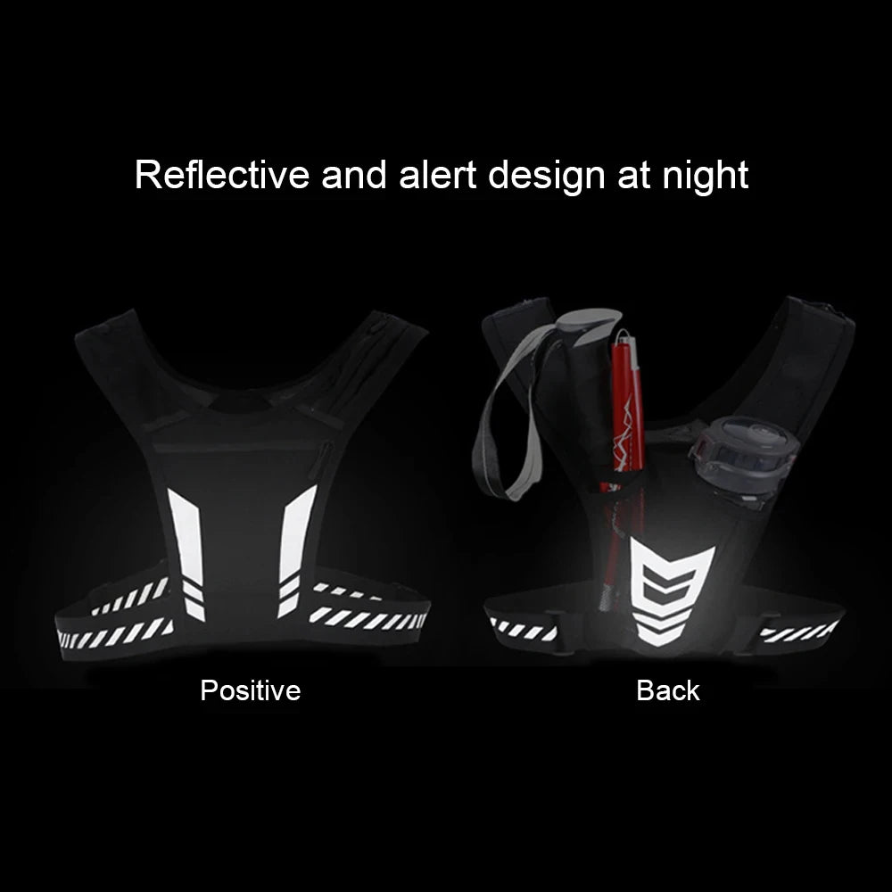 Reflective Running Vest |Phone & Key Holder