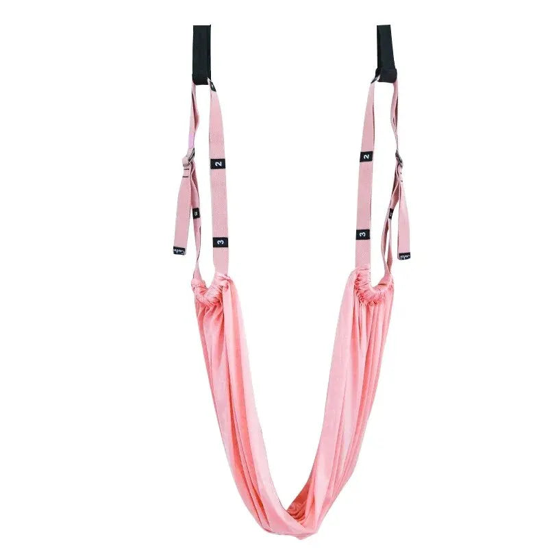 Adjustable Aerial Yoga Strap | Door Hanging Hammock Swing & Handstand Training Rope