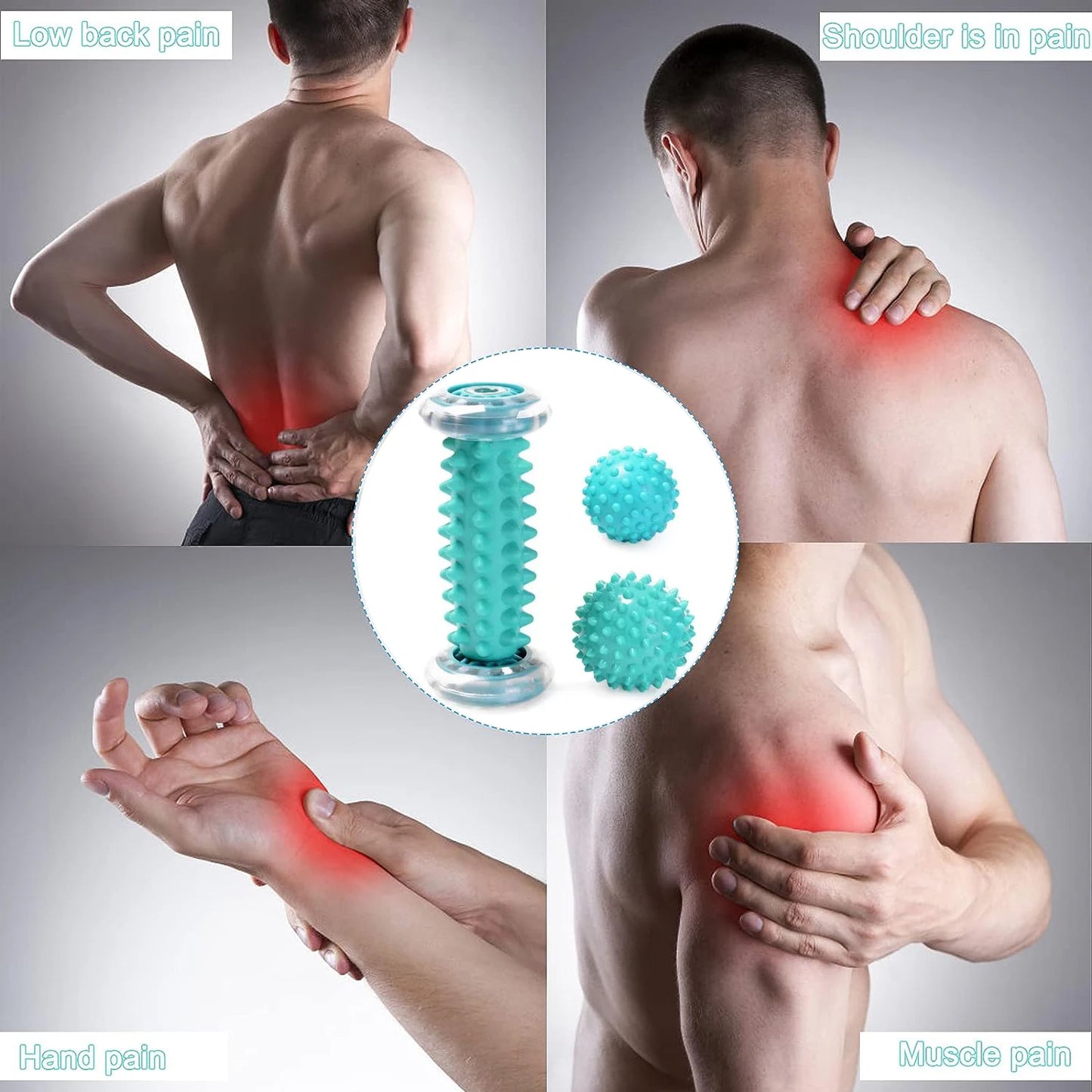 Foot Massager Roller & Ball Set | Movflux - Muscle Relief