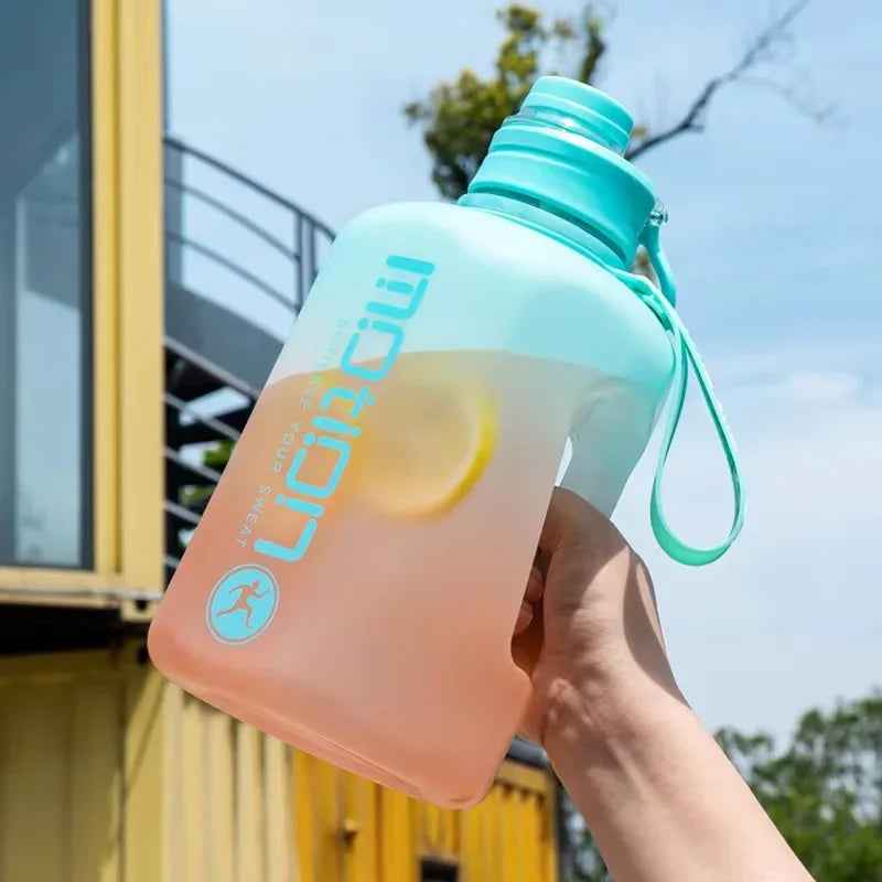 2 Liter Sports Water Bottle |  Scale & Straw