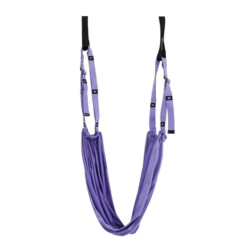 Adjustable Aerial Yoga Strap | Door Hanging Hammock Swing & Handstand Training Rope