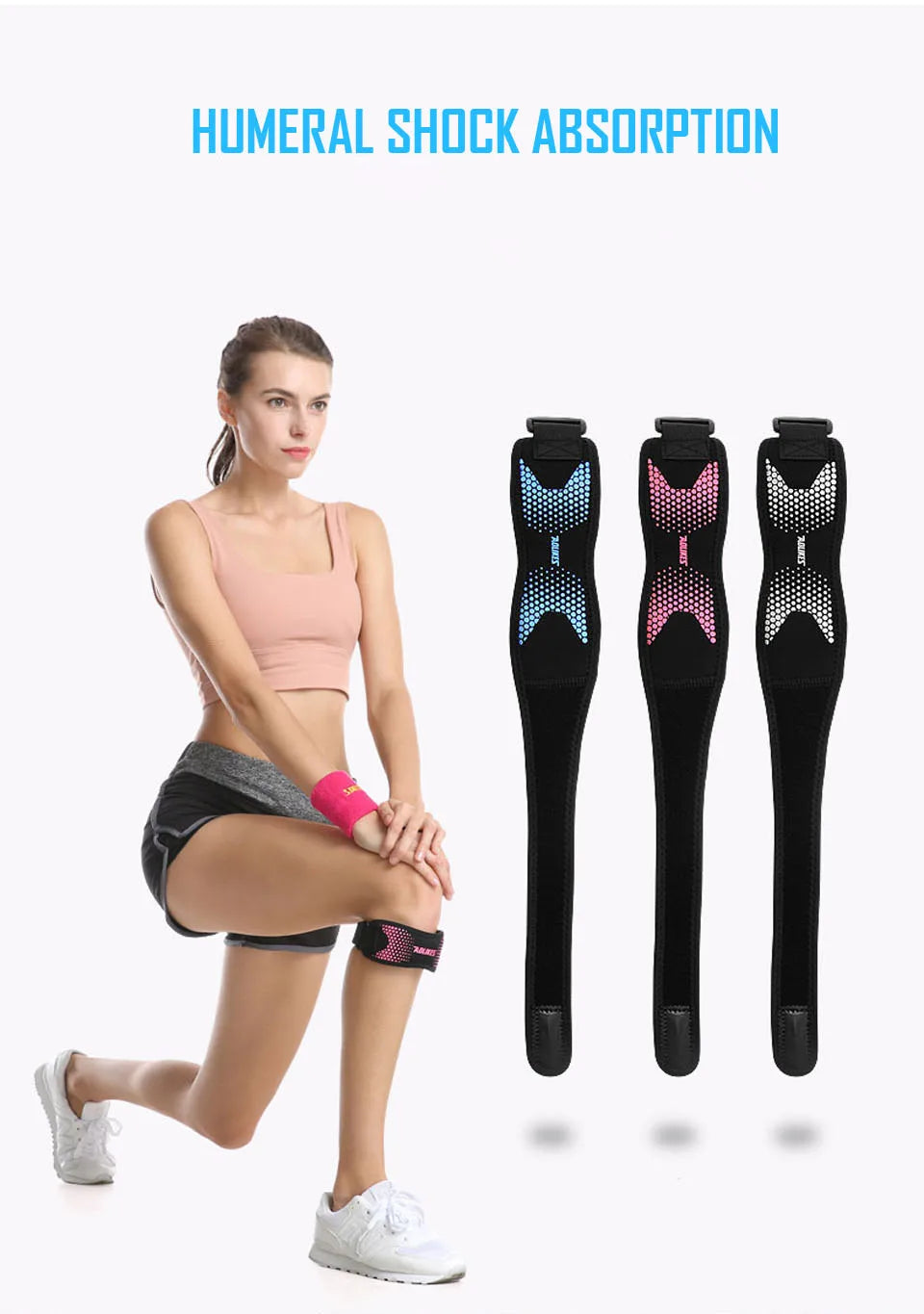 1PCS Patella Tendon Knee Straps, Knee Brace Knee Support Patellar Stabilizer for Running Hiking Tennis Jumping Arthritis