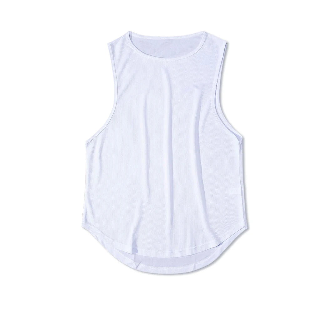 Men's Sleeveless Sports T-Shirt Quick Drying Breathable Tank Top For Running Training Marathon Fitness Vest