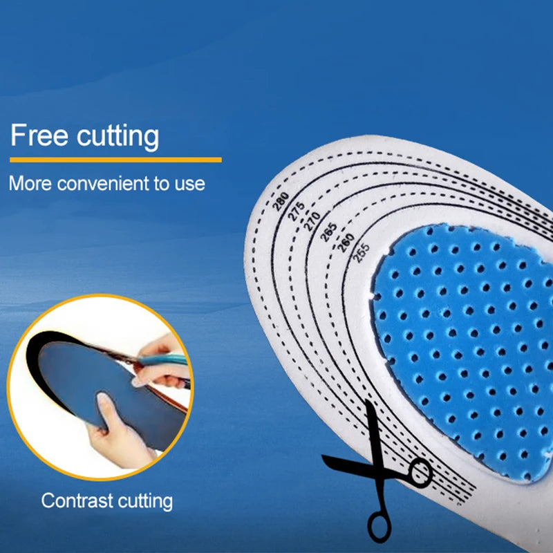 Silicone Gel Sport Insoles – Orthopedic Shock Absorption & Arch Support for Men and Women