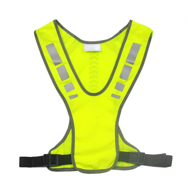 Cycling Reflective Vest High Visibility Safe Jacket for Night Riding Running Jogging Cycling Motorcycle Outdoor Sports Waistcoat