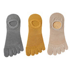 3 Pairs/lot Men's Socks Breathable Sweat Novelty Toe Socks Fashion Casual Breathable Finger Boat Sock High Quality Sox for Male