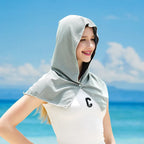 Summer Cooling Hoodie Towel Sweat-absorbent Cool Anti-UV Cycling Soft Cold Sensing Quick-drying Scarf for Fitness Hiking Fishing