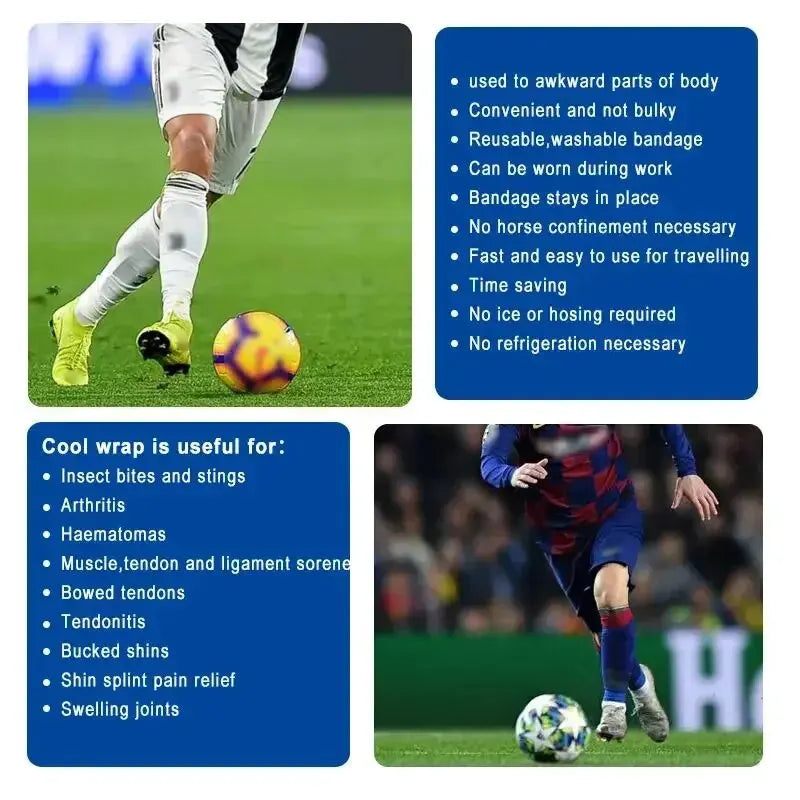 1/3pcs Self Adhesive Ice Bandage Instant Cooling Ice Tape Muscle Recovery Cooling and Compression Tape for Athletes and Adults