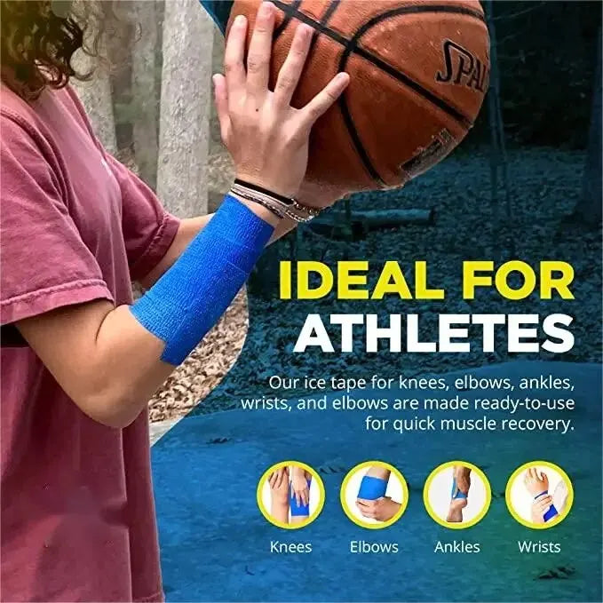 1/3pcs Self Adhesive Ice Bandage Instant Cooling Ice Tape Muscle Recovery Cooling and Compression Tape for Athletes and Adults