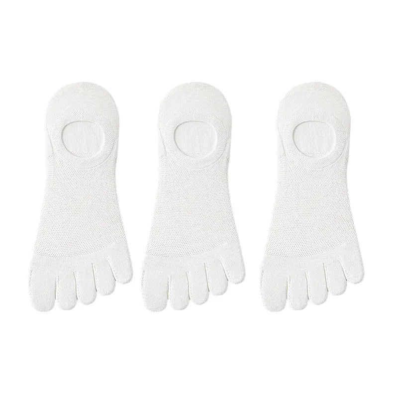 3 Pairs/lot Men's Socks Breathable Sweat Novelty Toe Socks Fashion Casual Breathable Finger Boat Sock High Quality Sox for Male