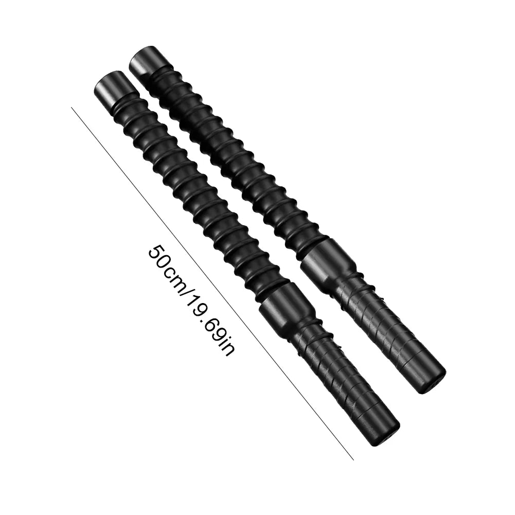 2Pc Arm Strength Training Bars – Spring-Loaded Biceps & Triceps Muscle Trainer with Ergonomic Grip