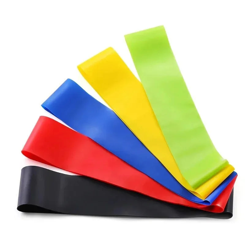 2 pecas Portable Fitness Workout Equipment Rubber Resistance Bands Yoga Gym Elastic Gum Strength Pilates Crossfit Women Weight Sports