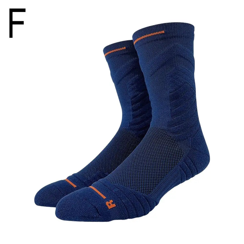 Bullfight 2.0 Men's High-top Sports Towel Basketball Socks Bottom Practical Professional Long-tube Mid-tube Elite Thick Running