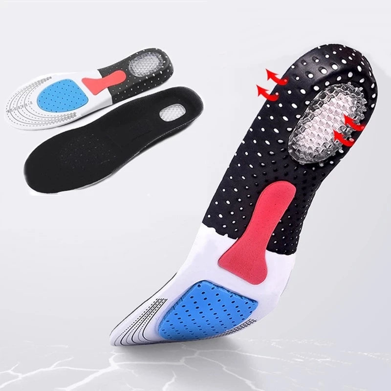 Silicone Gel Sport Insoles – Orthopedic Shock Absorption & Arch Support for Men and Women