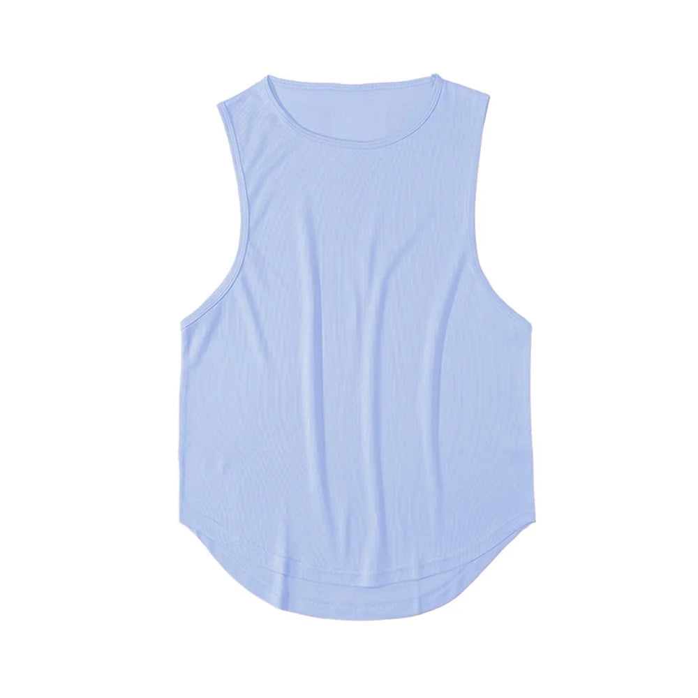 Men's Sleeveless Sports T-Shirt Quick Drying Breathable Tank Top For Running Training Marathon Fitness Vest