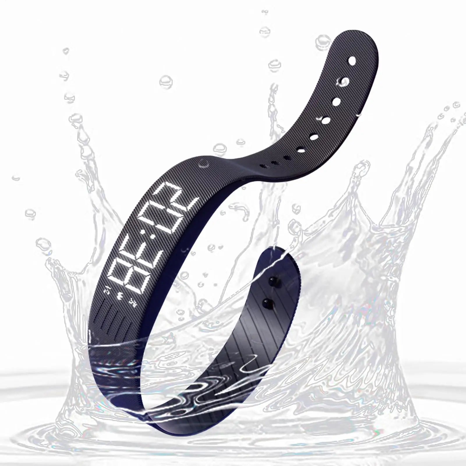 Smart Bracelet LED Digital Waterproof Smart Clock Smartband Silent Adjustable Smart Band Vibration Alarm Reminder Watch