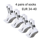 4 pairs of new TC mid tube glued football socks for sports training and competition, non slip and breathable socks