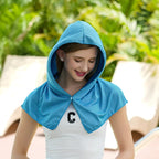 Summer Cooling Hoodie Towel Sweat-absorbent Cool Anti-UV Cycling Soft Cold Sensing Quick-drying Scarf for Fitness Hiking Fishing