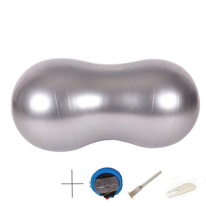 90*45cm Anti-Burst Peanut Yoga Ball for Home Exercise Fitness Equipment Sports Gym Yoga Pilates Trainning with Pump