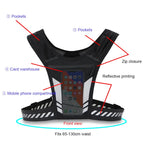 Reflective Running Phone Holder Vest for Men and Women, Jogging, Walking, Exercise,Gym, Workout, 1Pc Adjustable Strap Key Pocket