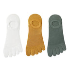 3 Pairs/lot Men's Socks Breathable Sweat Novelty Toe Socks Fashion Casual Breathable Finger Boat Sock High Quality Sox for Male