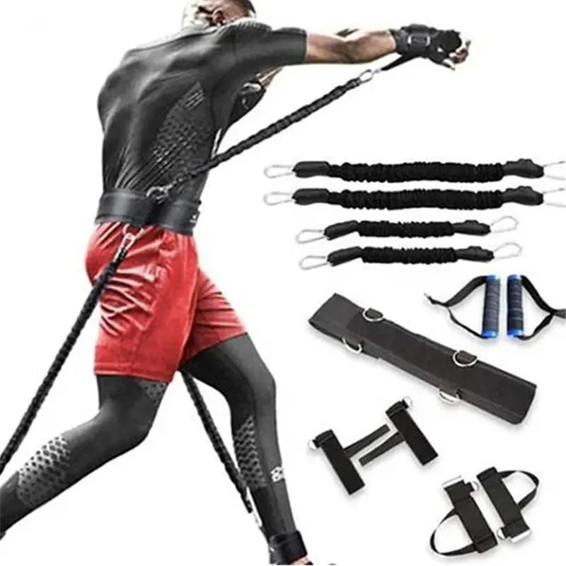 Boxing Pull Belt Bounce Strength Trainer Basketball Jump Agile Pull Rope Bounce Resistance Stretching Trainer Set