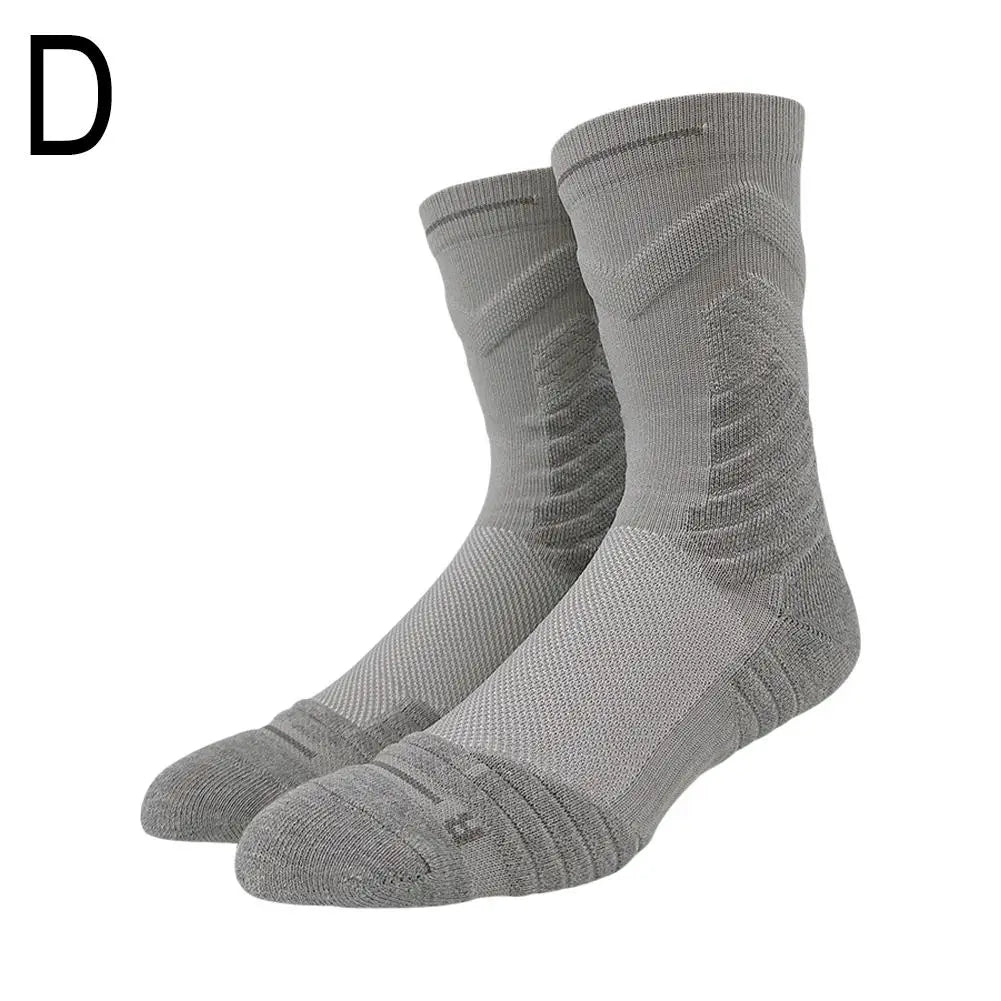 Bullfight 2.0 Men's High-top Sports Towel Basketball Socks Bottom Practical Professional Long-tube Mid-tube Elite Thick Running
