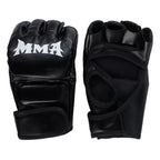 1 Pair Of Pu Boxing Gloves Mma Gloves Half Finger Sandbag Taekwondo Muay Thai Gloves Professional Boxing Training Equipment