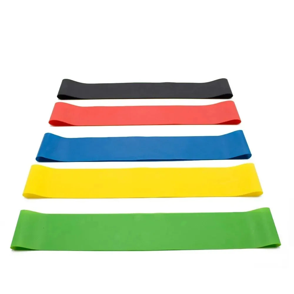 2 pecas Portable Fitness Workout Equipment Rubber Resistance Bands Yoga Gym Elastic Gum Strength Pilates Crossfit Women Weight Sports