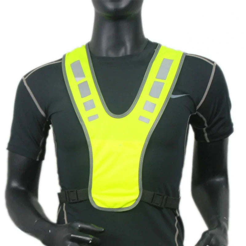 Cycling Reflective Vest High Visibility Safe Jacket for Night Riding Running Jogging Cycling Motorcycle Outdoor Sports Waistcoat