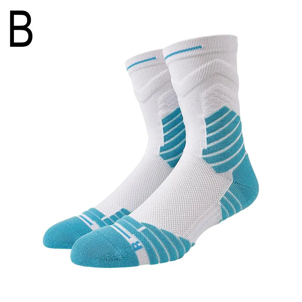Bullfight 2.0 Men's High-top Sports Towel Basketball Socks Bottom Practical Professional Long-tube Mid-tube Elite Thick Running
