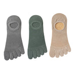 3 Pairs/lot Men's Socks Breathable Sweat Novelty Toe Socks Fashion Casual Breathable Finger Boat Sock High Quality Sox for Male