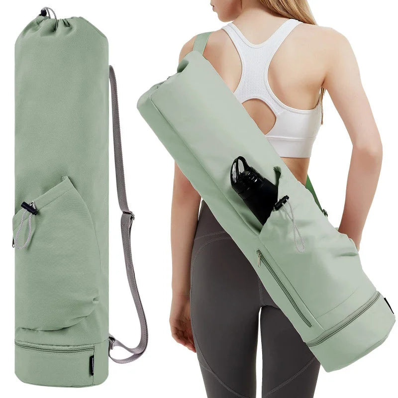 Yoga Mat Bag w/ Water Bottle Pocket & Wet Storage – Multi-Functional Carrier