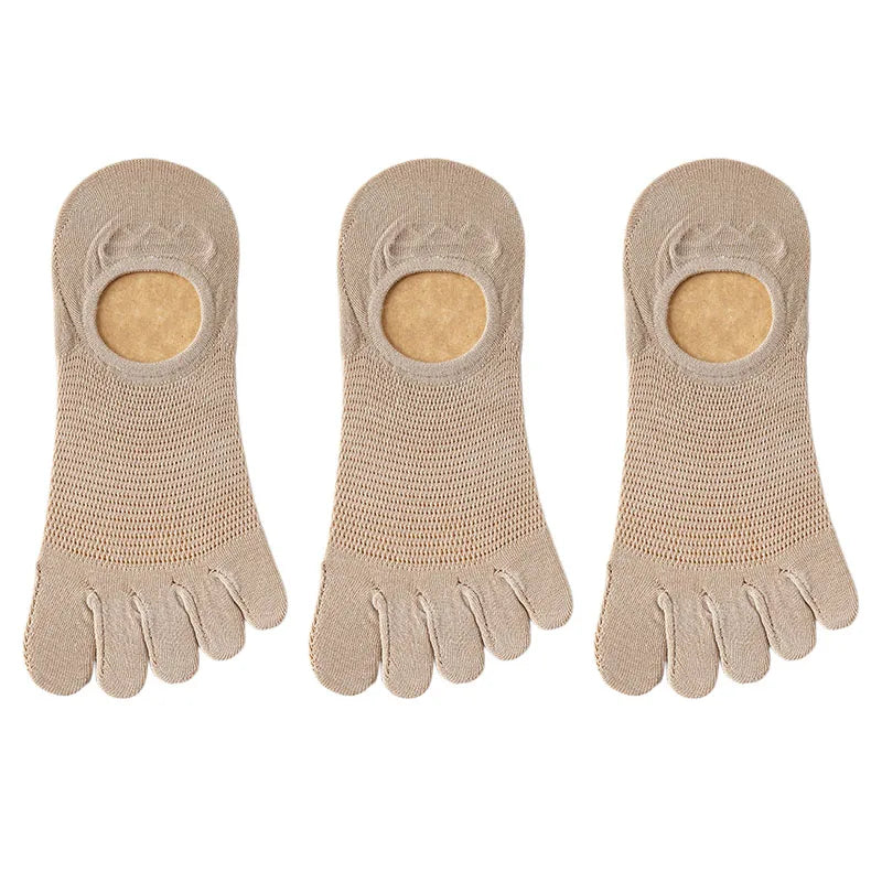 3 Pairs/lot Men's Socks Breathable Sweat Novelty Toe Socks Fashion Casual Breathable Finger Boat Sock High Quality Sox for Male