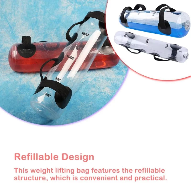 Weighted Water Bag Balance Training Exercise Equipment Full Body Workout With Water Weighted Water Bag Transparent Training