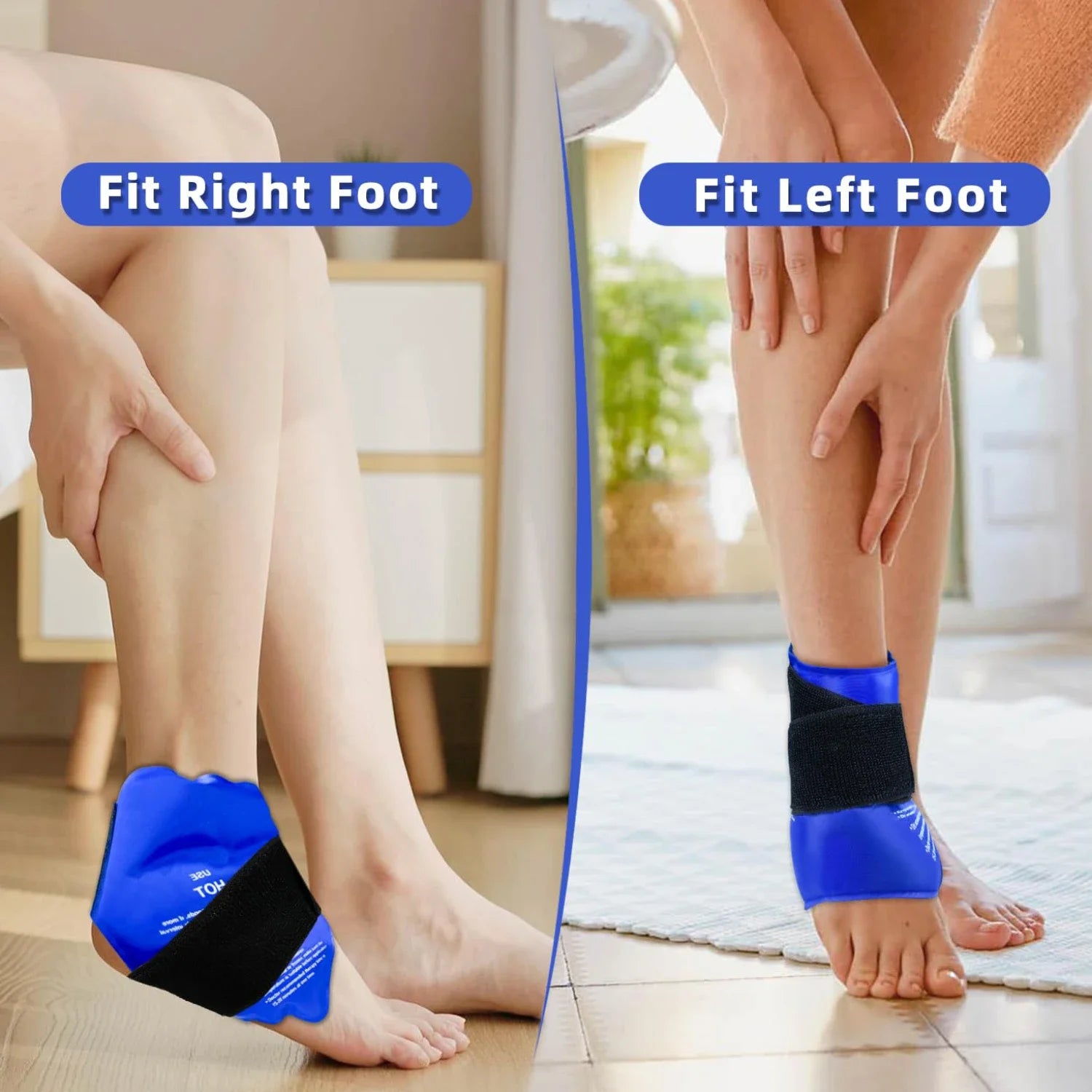 Ankle Brace Ice Pack Wrap For Injuires Hot Cold Therapy Reusable Gel Cold Pack Ankle Support For Pain Relief Sprains