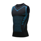 Mans Compression Tank Top Men Gym Shirt Sleeveless Quick Dry Sportswear Male Fitness Bodybuilding Vest Workout Muscle Top