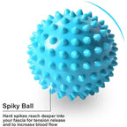 Foot Massager Massage Roller Yoga Massage Ball Plantar Fascia Roller Muscle Relaxation Sports Fitness Body Exercise Set