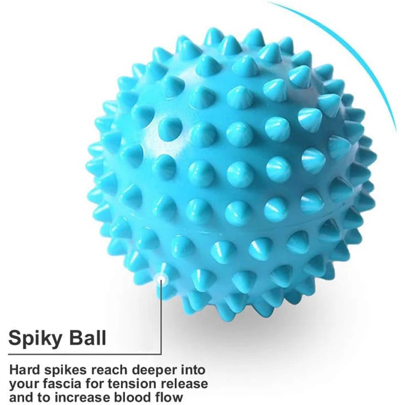 Foot Massager Massage Roller Yoga Massage Ball Plantar Fascia Roller Muscle Relaxation Sports Fitness Body Exercise Set