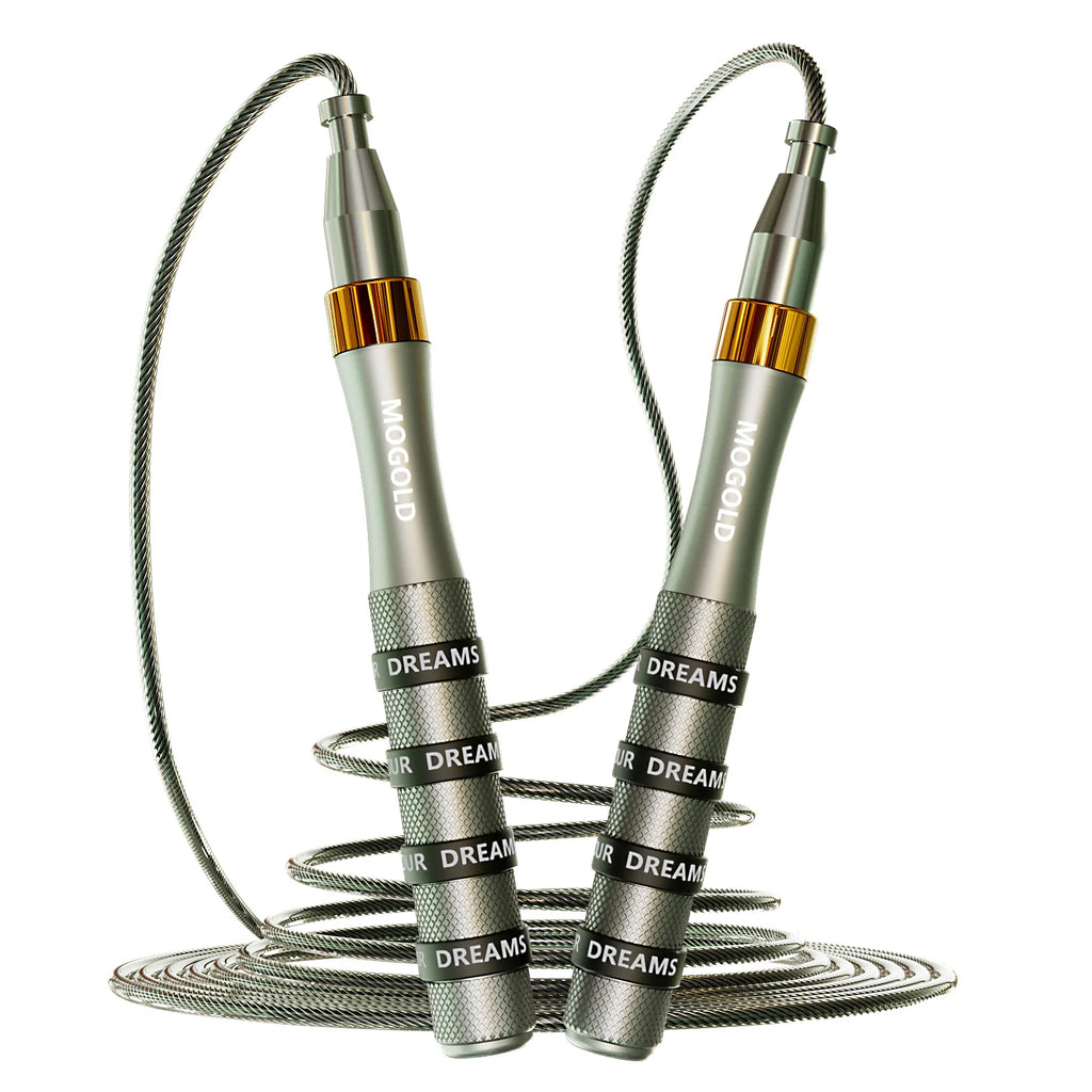 Self-Locking Bearing Skipping Rope, Suitable for Human Aerobics, Aluminum Alloy Handle, Adjustable Rope Length, Student Racing C