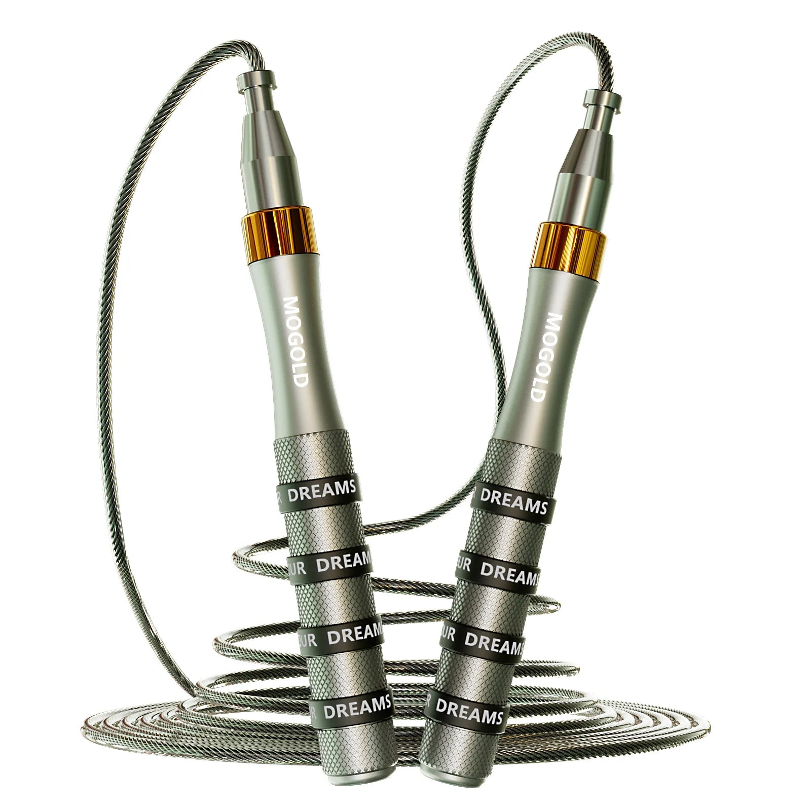 Self-Locking Bearing Skipping Rope, Suitable for Human Aerobics, Aluminum Alloy Handle, Adjustable Rope Length, Student Racing C