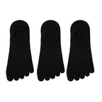 3 Pairs/lot Men's Socks Breathable Sweat Novelty Toe Socks Fashion Casual Breathable Finger Boat Sock High Quality Sox for Male