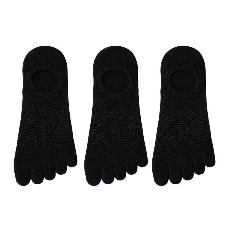 3 Pairs/lot Men's Socks Breathable Sweat Novelty Toe Socks Fashion Casual Breathable Finger Boat Sock High Quality Sox for Male