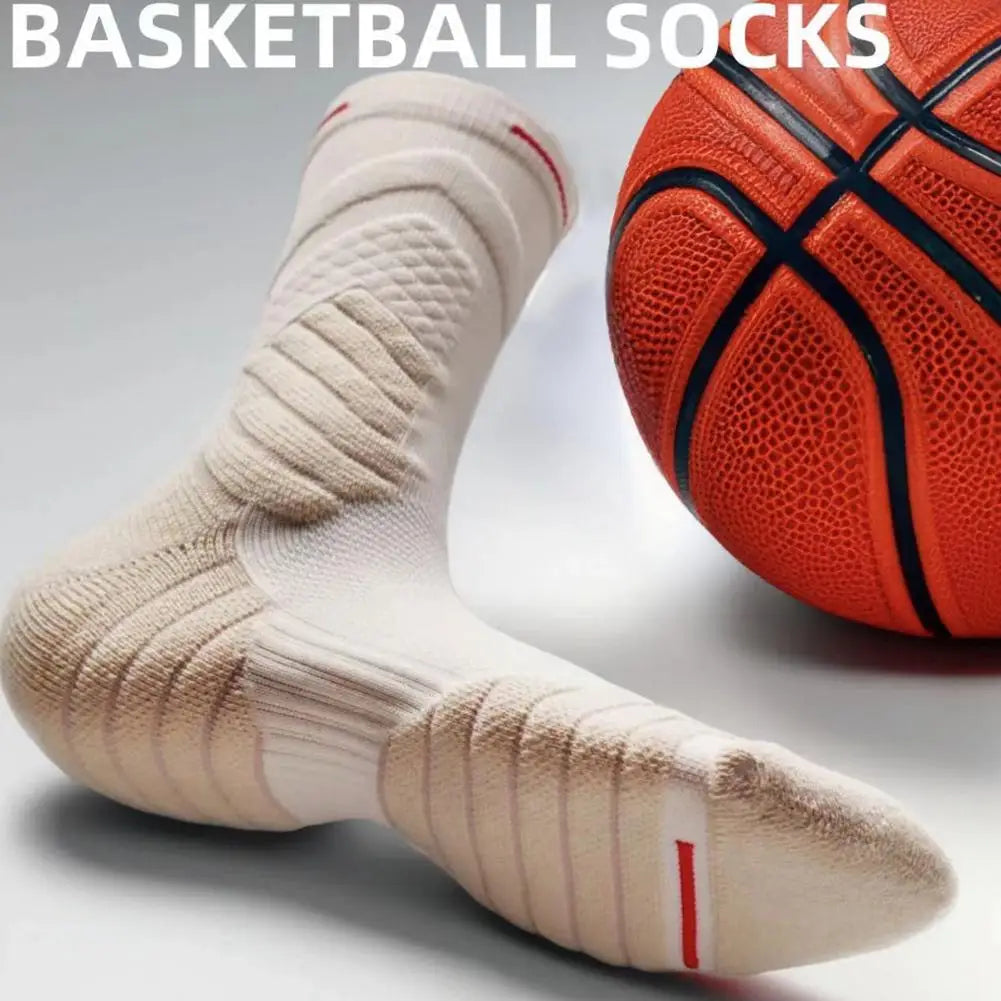Bullfight 2.0 Men's High-top Sports Towel Basketball Socks Bottom Practical Professional Long-tube Mid-tube Elite Thick Running