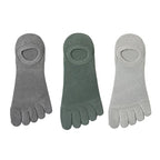 3 Pairs/lot Men's Socks Breathable Sweat Novelty Toe Socks Fashion Casual Breathable Finger Boat Sock High Quality Sox for Male