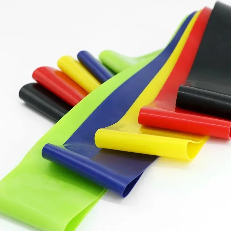 2 pecas Portable Fitness Workout Equipment Rubber Resistance Bands Yoga Gym Elastic Gum Strength Pilates Crossfit Women Weight Sports