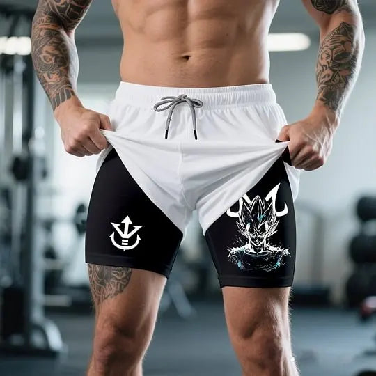 Dragon Ball Z Training Shorts | Movflux - DBZ Gym Wear