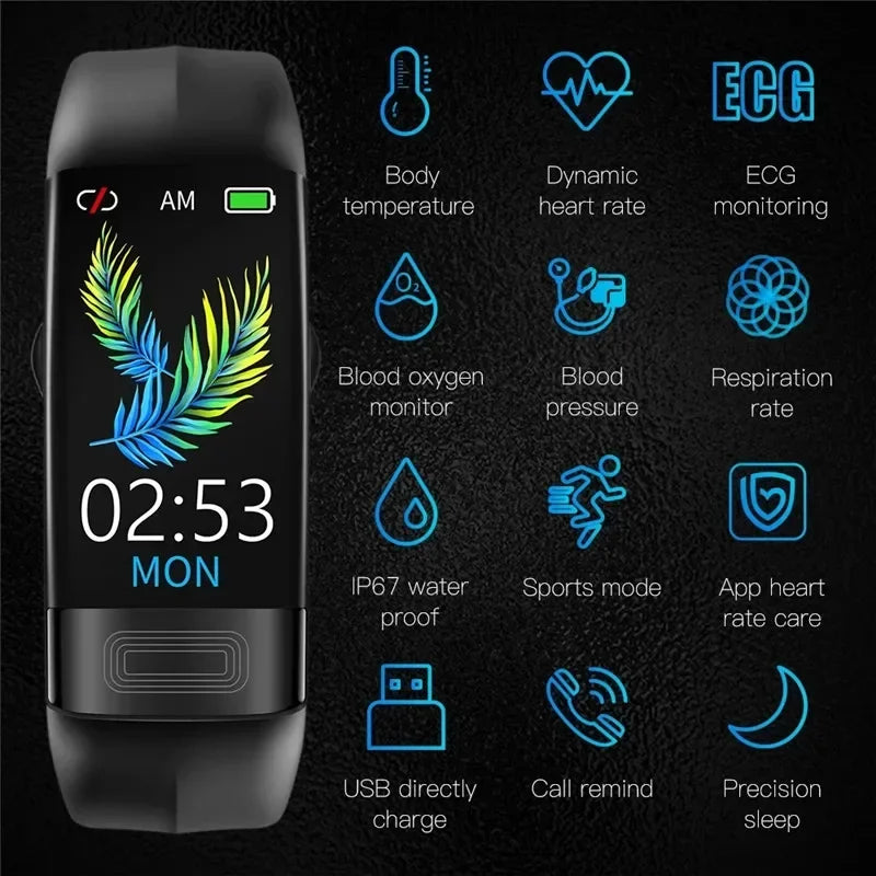 P11 Plus Smart Bracelet Smartwatch Ekg Smart Wristband Waterproof Activity Tracker Heart Rate Smartband Fitness Bracelet For Men